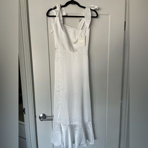 Show Me Your Mumu Garden Midi Dress in White.